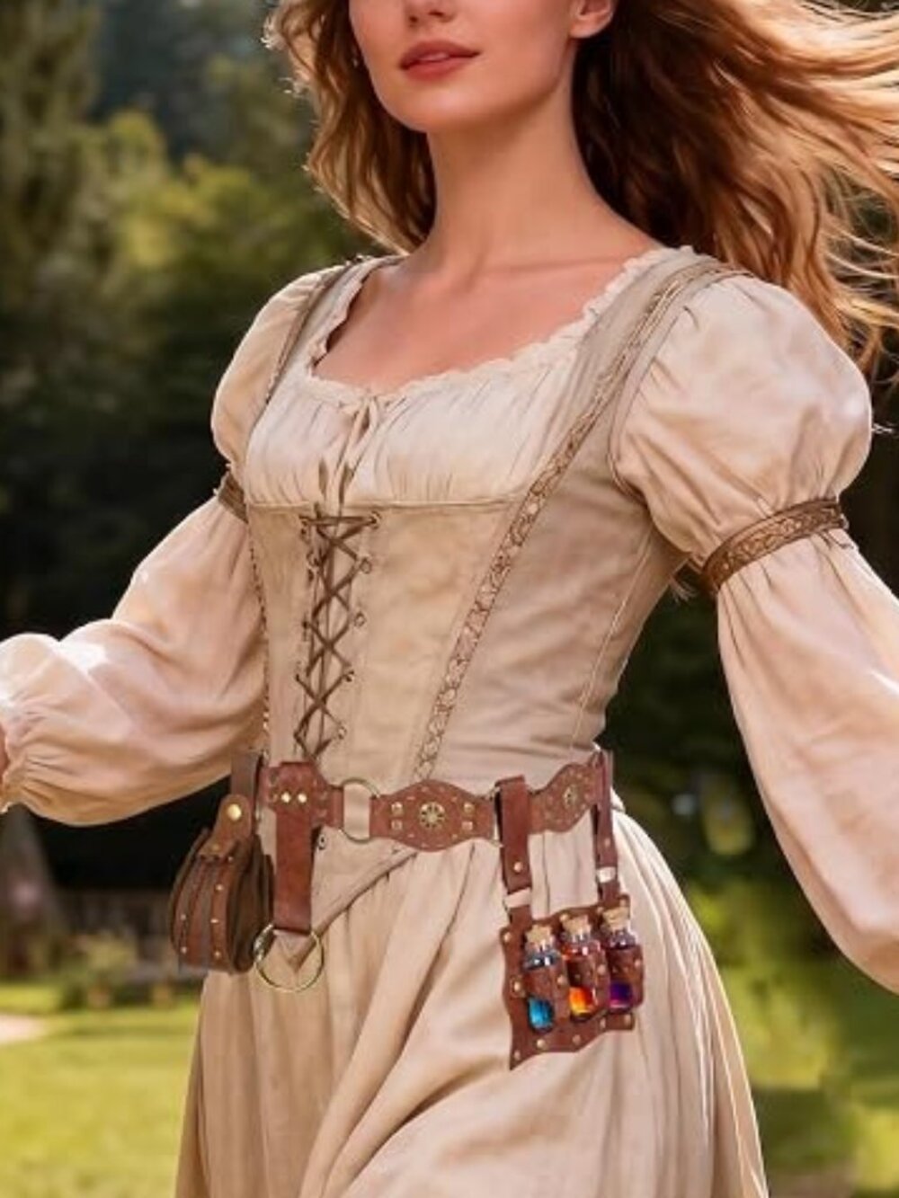 Belt Set with Potion Bottle for Cosplay